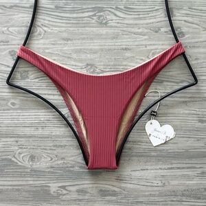 Vitamin A Swim CALI High Leg Bikini Bottom {Pre-Owned}